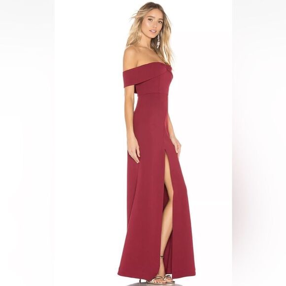 NWT Lovers + Friends Danica Maxi Red Dress Gown Ruby Size XS - Picture 4 of 9